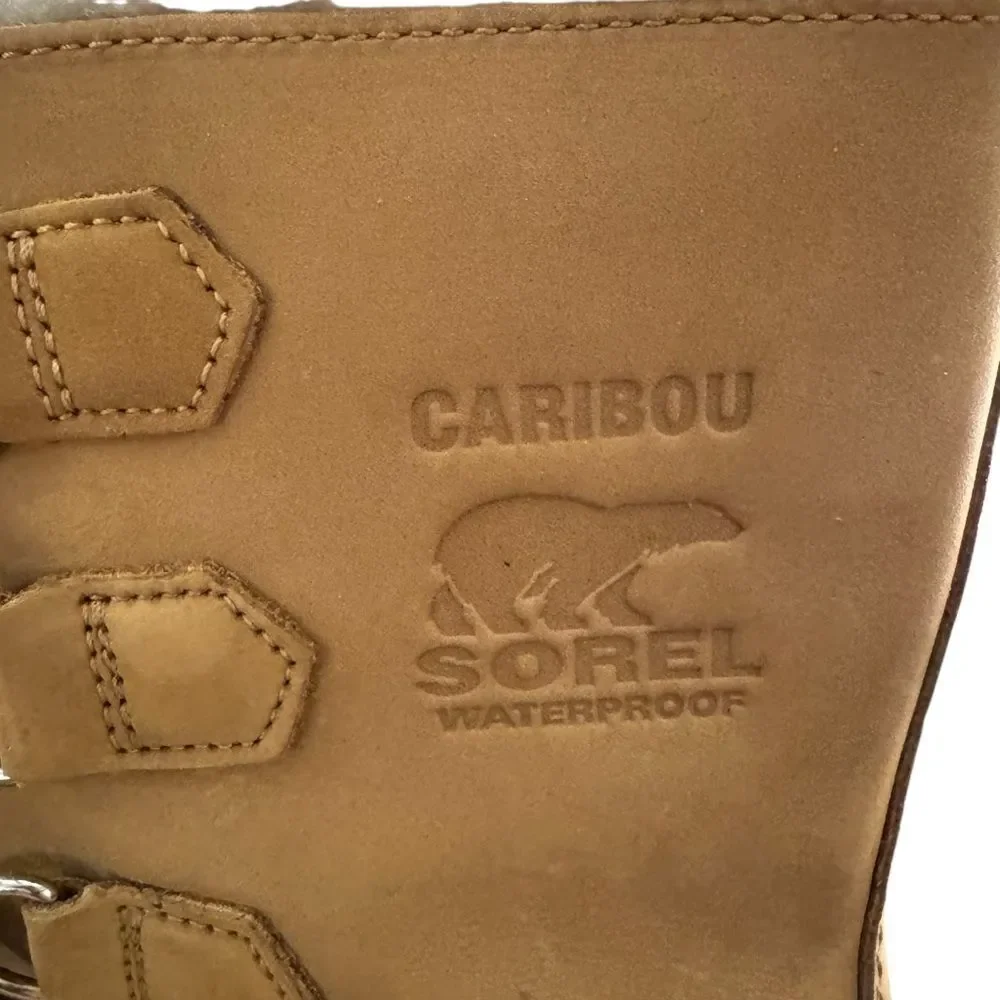 Sorel Caribou WP Waterproof  Boots Black and Tan